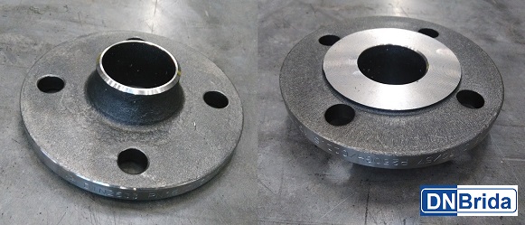 Brida con cuello para soldar (welding neck) DIN-2633<br>DN50 PN16<br>Material: acero al carbono P250GH fabricación forjada, mecanización parcial